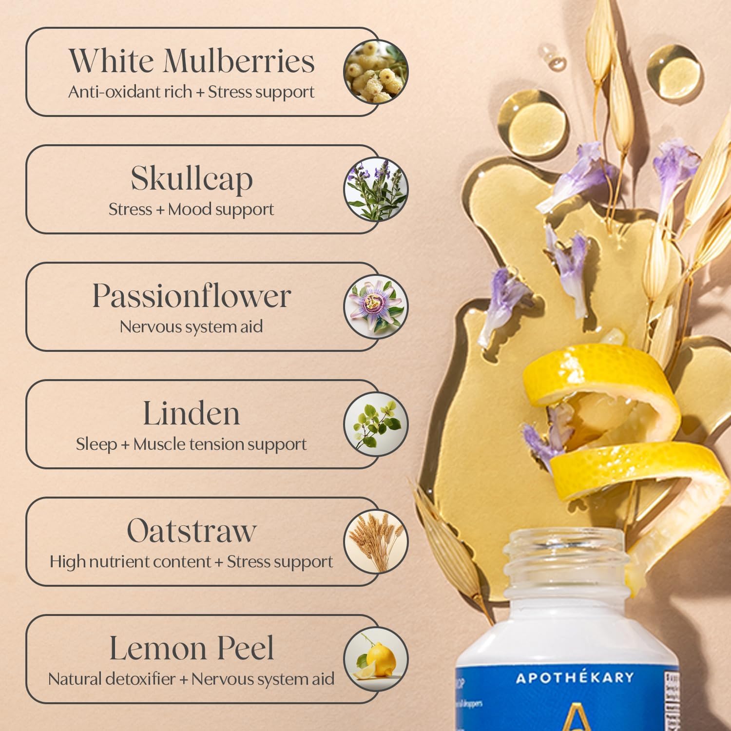 Apothékary White Wine-Inspired Herbal Supplement - Sugar Free, Gluten Free, Vegan - 100 Servings - 4.07oz - BoostGo Australia