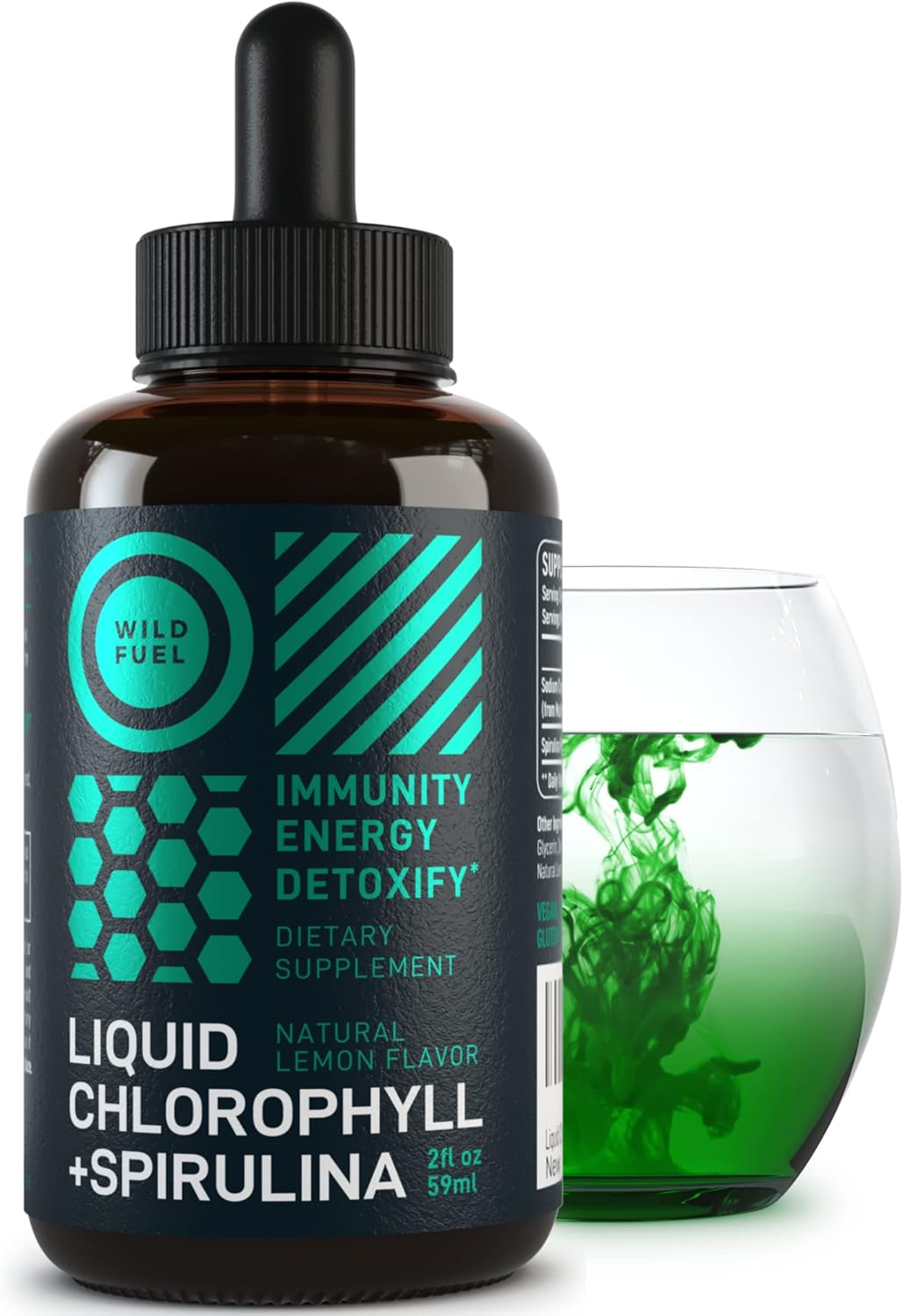 Appetite Suppressant and Liquid Chlorophyll Drops Detox Bundle by WILD FUEL