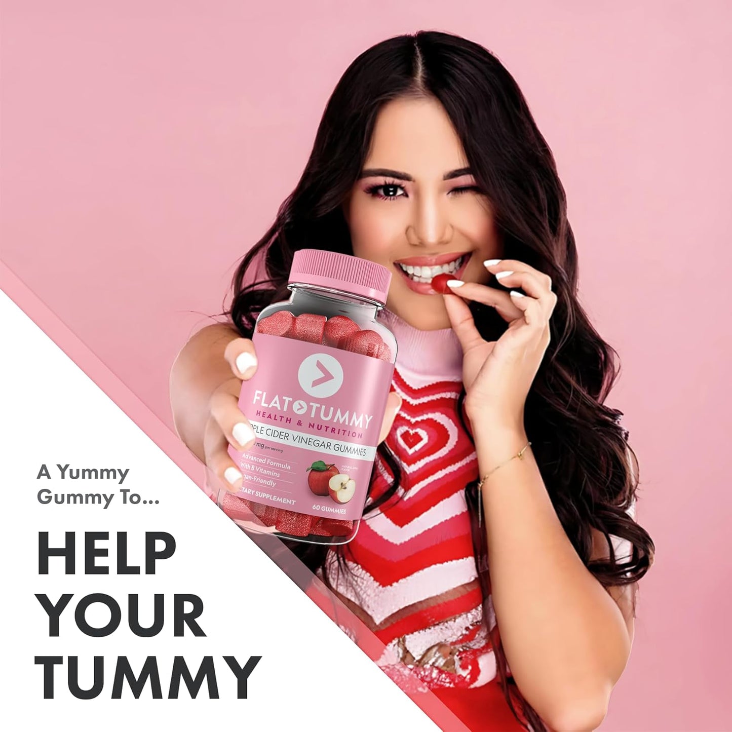 Apple Cider Vinegar Gummies 5-Pack, 60 Count - Vegan Detox Support with Beet & Pomegranate Superfoods, Vitamins B6, B9, B12 - Non-GMO & Gut Health Friendly