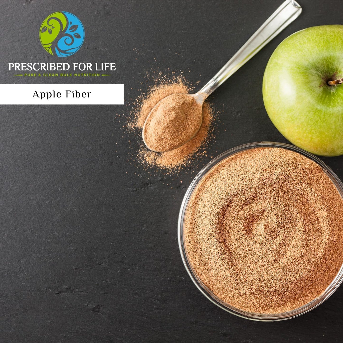 Apple Fiber Powder - Natural Pectin Supplement for Digestive Health - Whole Apple Concentrate - Vegan, Non GMO, Gluten Free - 1kg