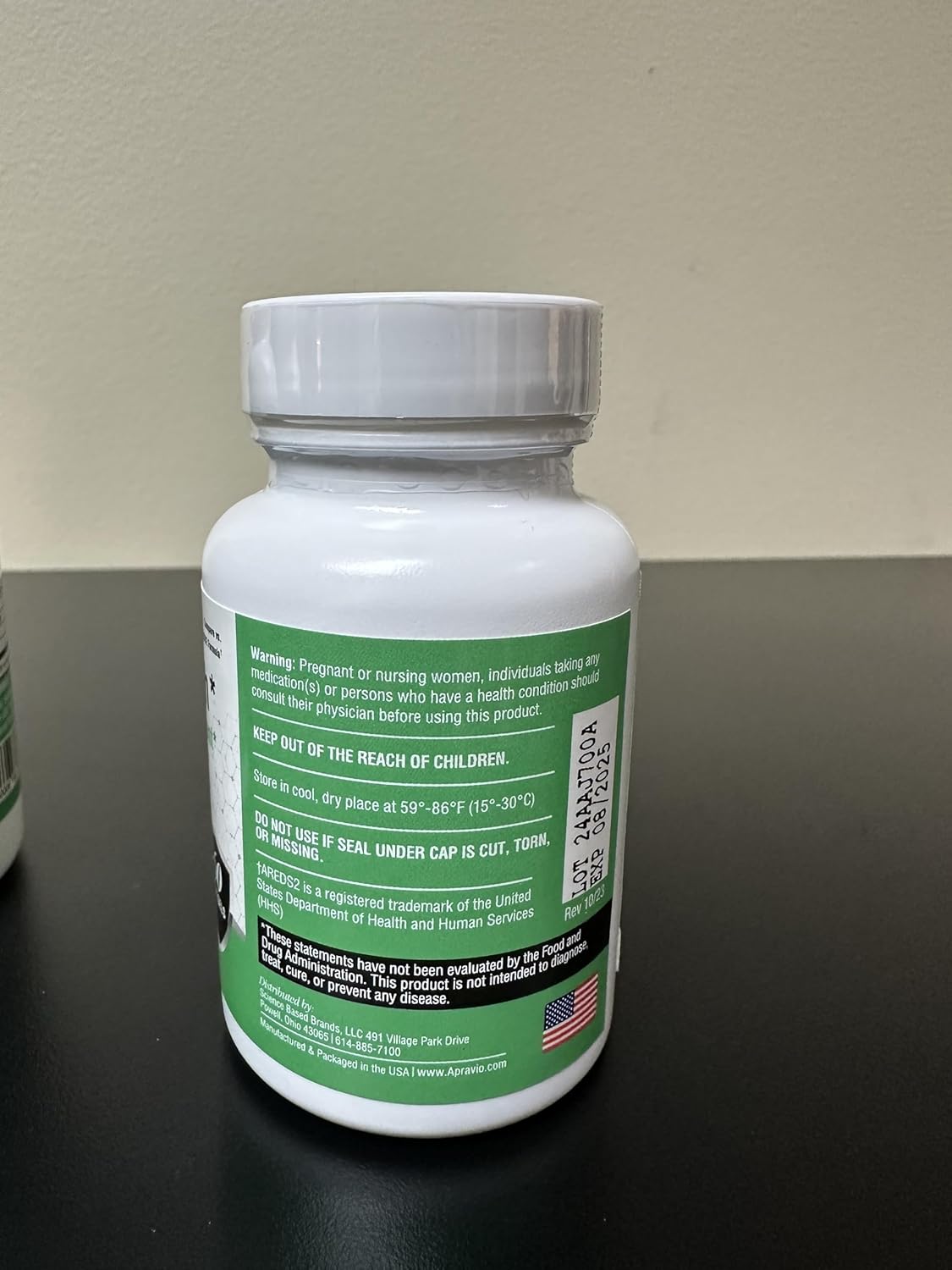 APRAVIO Vision Health Eye Supplement with AREDS2 Vitamins for Eye Health, 60ct