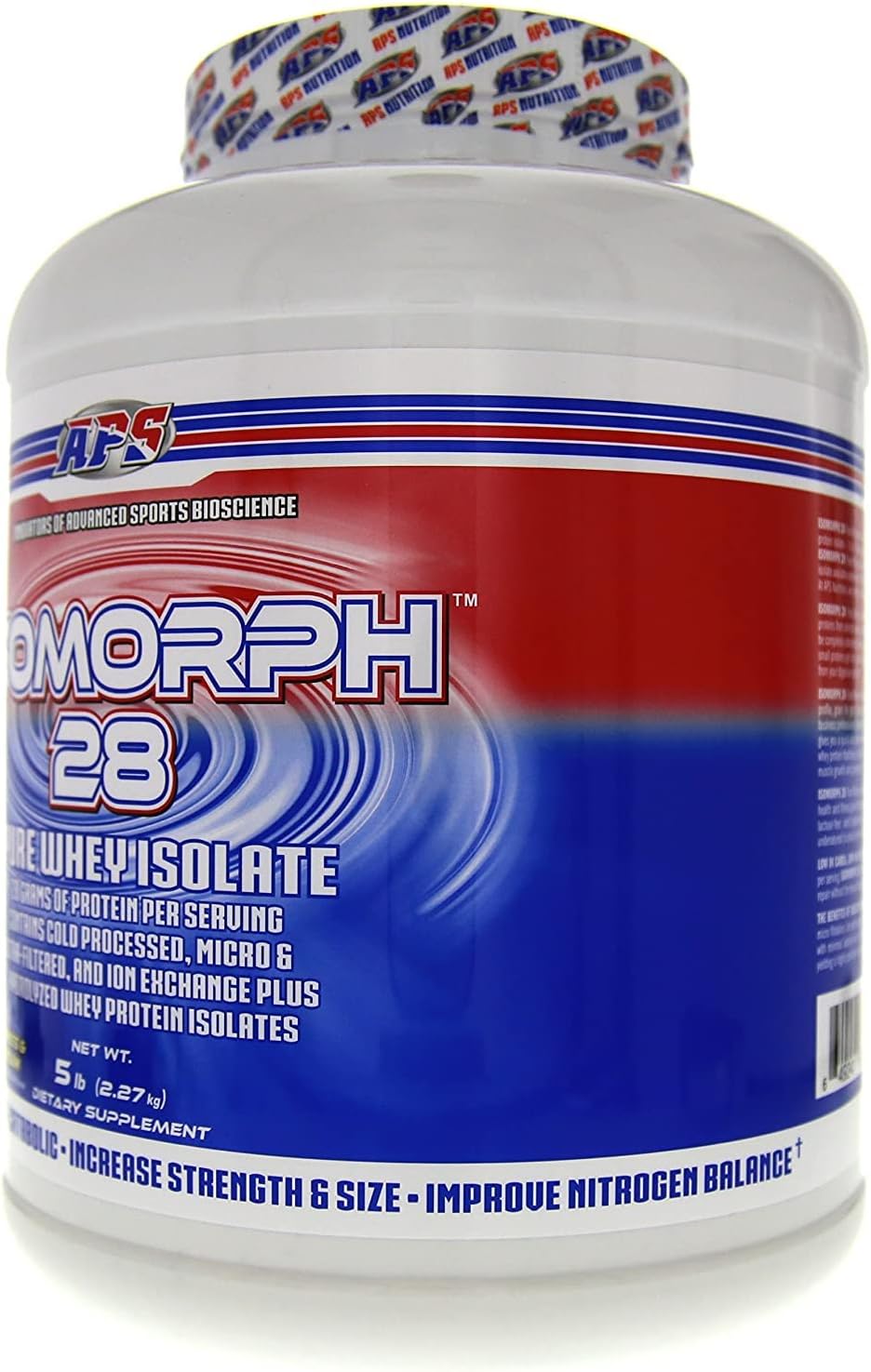 APS Nutrition Isomorph Cookies & Cream Whey Protein Isolate Powder | Ultra-Filtered Supplement with 28g Protein | 5 lb Pack