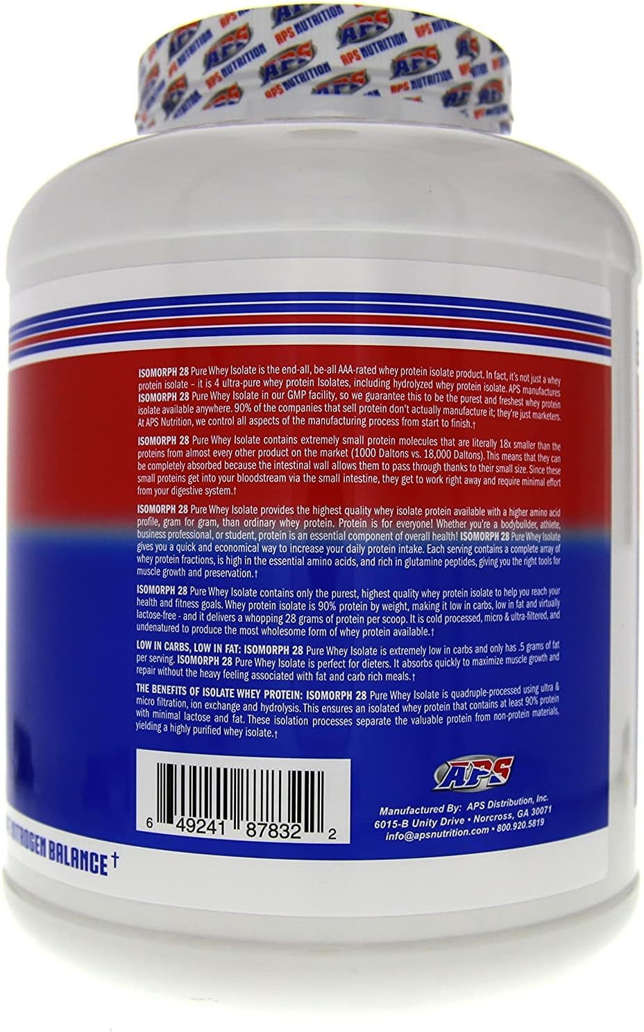 APS Nutrition Isomorph Cookies & Cream Whey Protein Isolate Powder | Ultra-Filtered Supplement with 28g Protein | 5 lb Pack