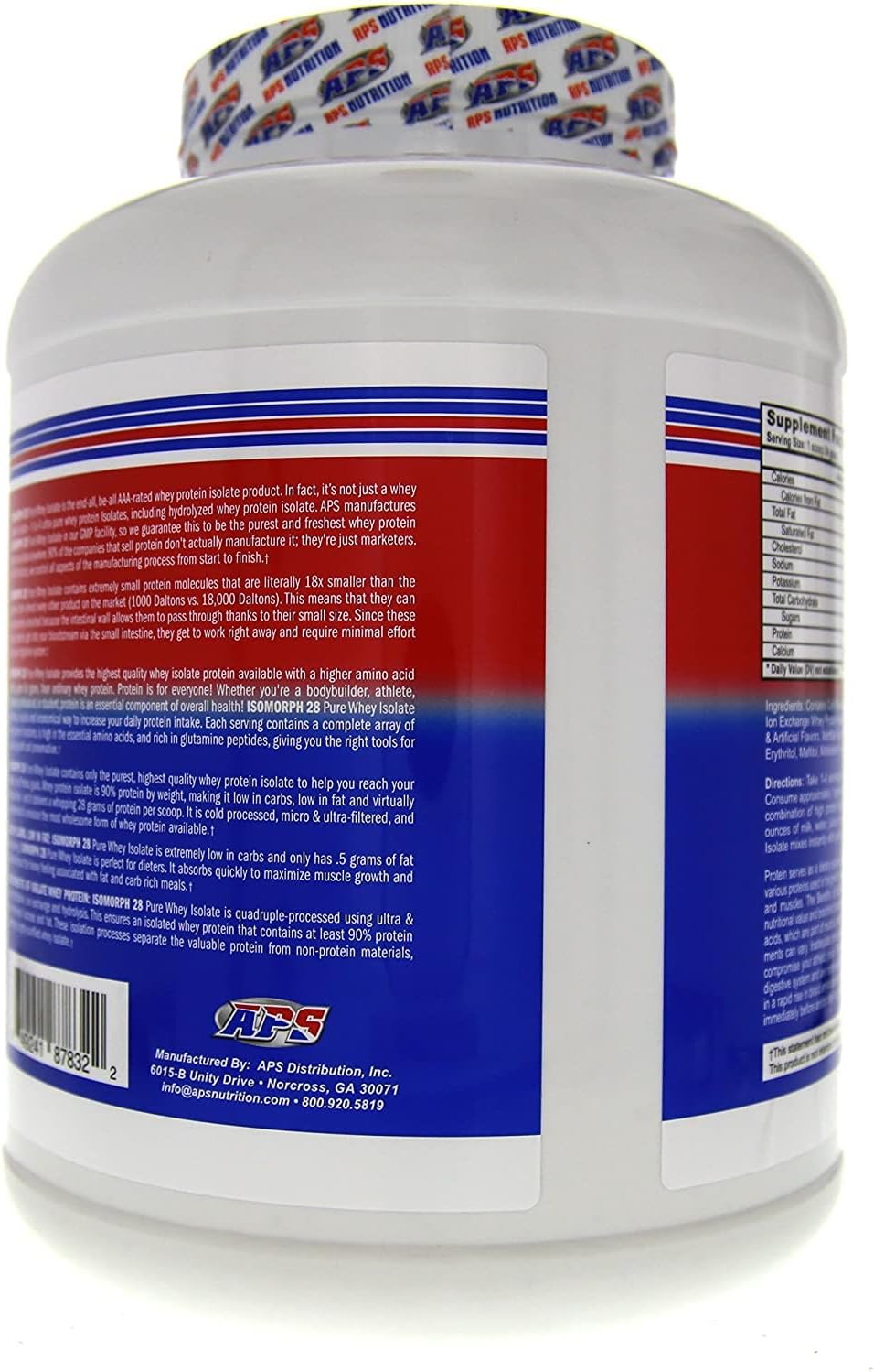 APS Nutrition Isomorph Cookies & Cream Whey Protein Isolate Powder | Ultra-Filtered Supplement with 28g Protein | 5 lb Pack