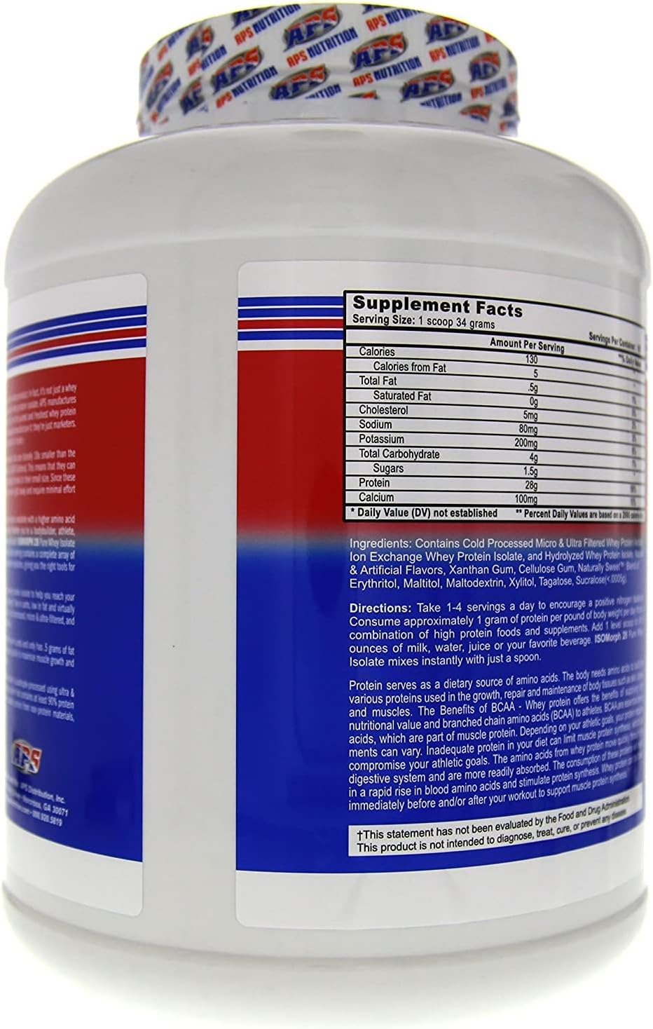 APS Nutrition Isomorph Cookies & Cream Whey Protein Isolate Powder | Ultra-Filtered Supplement with 28g Protein | 5 lb Pack