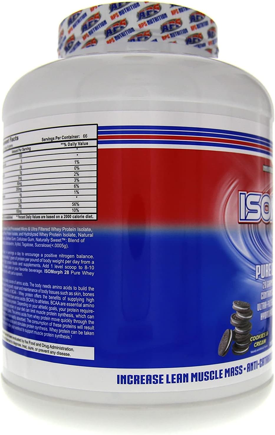 APS Nutrition Isomorph Cookies & Cream Whey Protein Isolate Powder | Ultra-Filtered Supplement with 28g Protein | 5 lb Pack