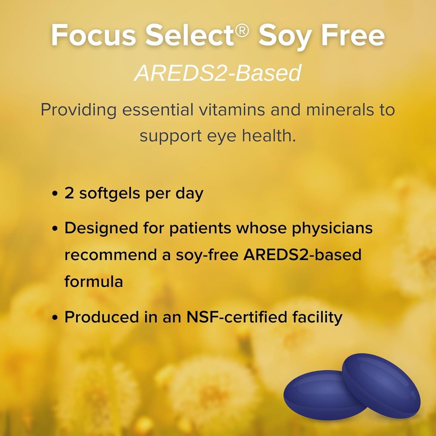 AREDS2 Based Eye Vitamin-Mineral Supplement without Soy - Low Zinc Formula - 180 ct. Eye Health Supplement for Vision Support