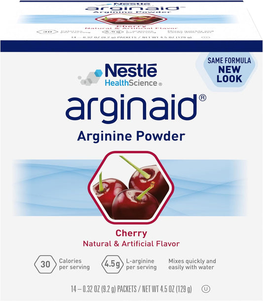 Arginaid Cherry 0.32-Ounce Packets - Pack of 56 - Varying Packaging