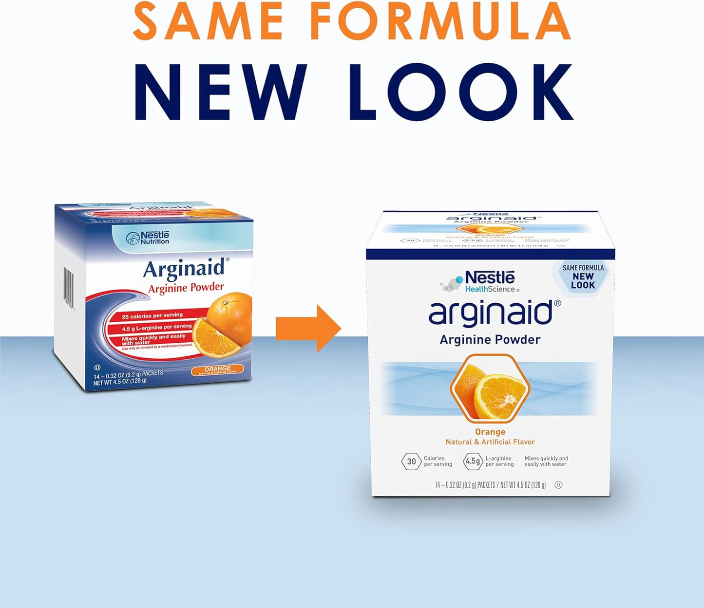 Arginaid Orange Powder Mix - 0.32 oz Pack of 56