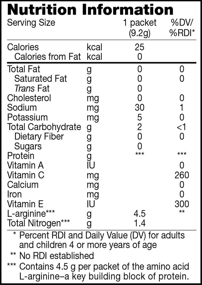 Arginaid Orange Powder Mix - 0.32 oz Pack of 56