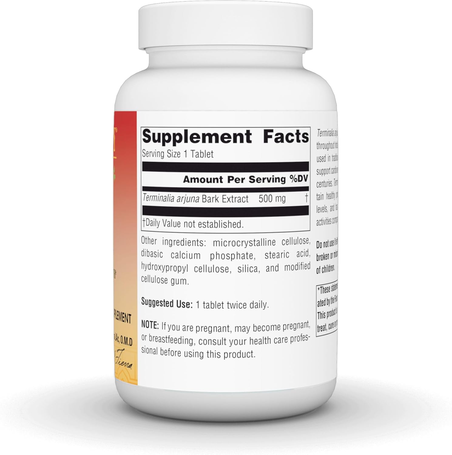 Arjuna Full Spectrum Ayurvedic Nutritional Supplement by PLANETARY HERBALS - 120 Count of 550 Mg Tablets