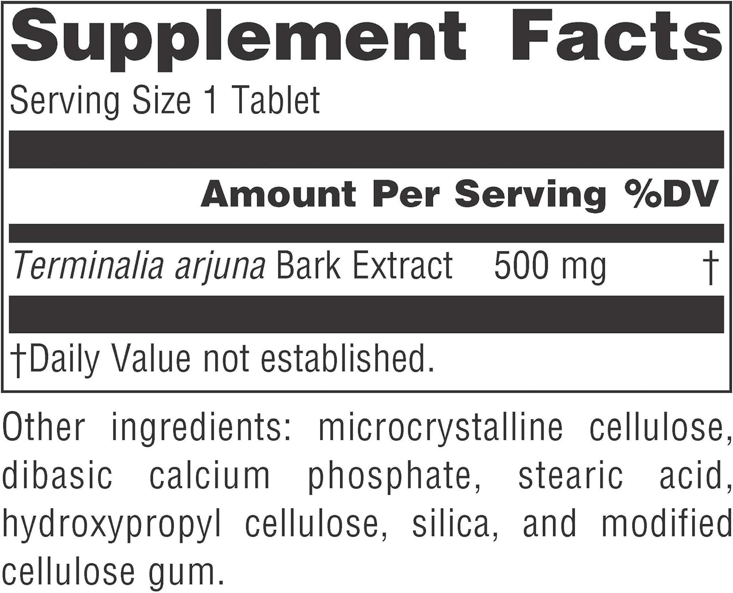 Arjuna Full Spectrum Ayurvedic Nutritional Supplement by PLANETARY HERBALS - 120 Count of 550 Mg Tablets