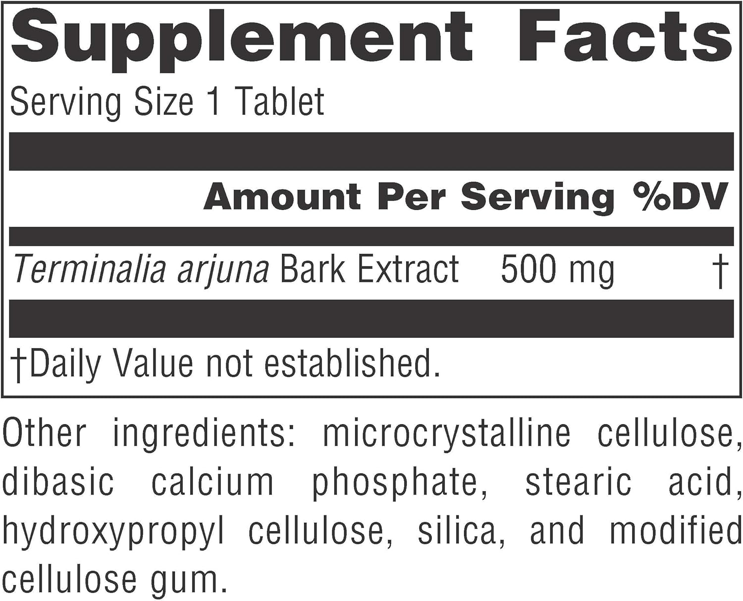 Arjuna Full Spectrum Ayurvedic Nutritional Supplement by PLANETARY HERBALS - 120 Count of 550 Mg Tablets