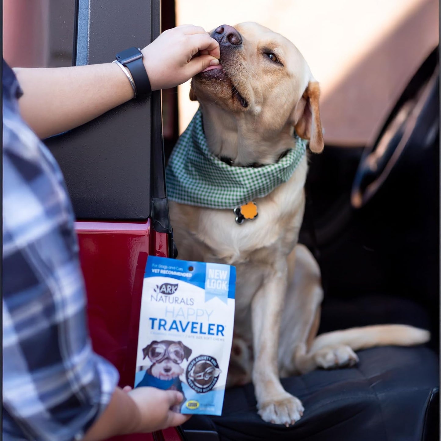 Ark Naturals Happy Traveler Chews - Natural Anxiety Relief for Dogs - 1.98 oz, Calming Treats - Blues/Purples - (326003)