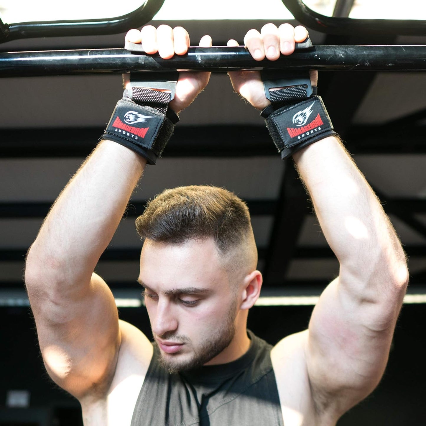 ARMAGEDDON SPORTS Premium Deadlift Straps & Weight Lifting Grips for Enhanced Gym Performance