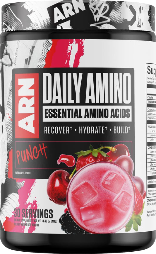 Arms Race Nutrition Daily Amino Essential Amino Acids - 30 Servings Punch Flavor