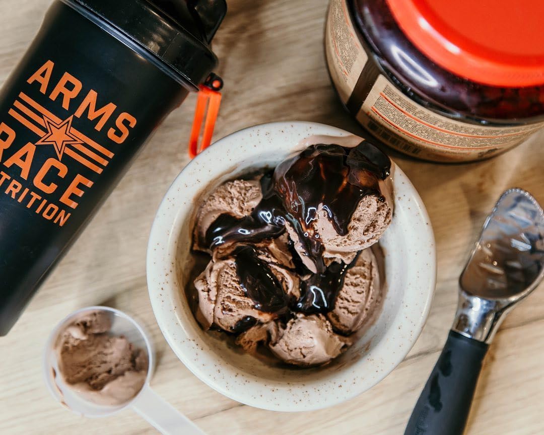 Arms Race Nutrition Elevation Premium Chocolate Ice Cream Whey Protein Isolate 32 oz. (2 lbs) - High-Quality Supplement