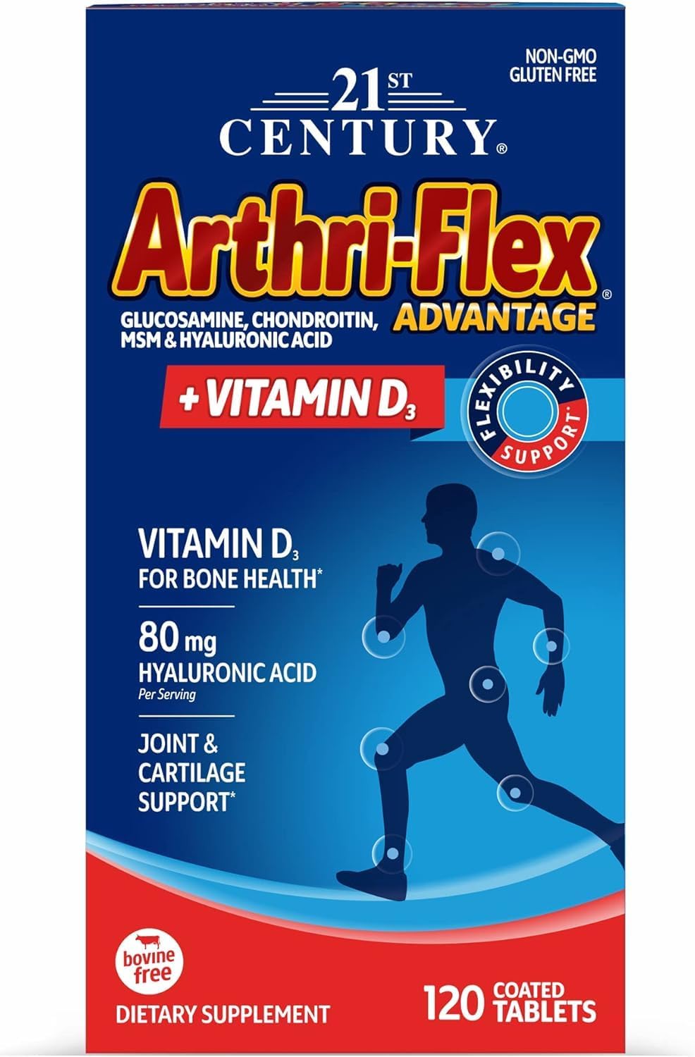 Arthri-Flex Glucosamine Chondroitin MSM Advantage Tablets - 120 Count - WASOTO Brand