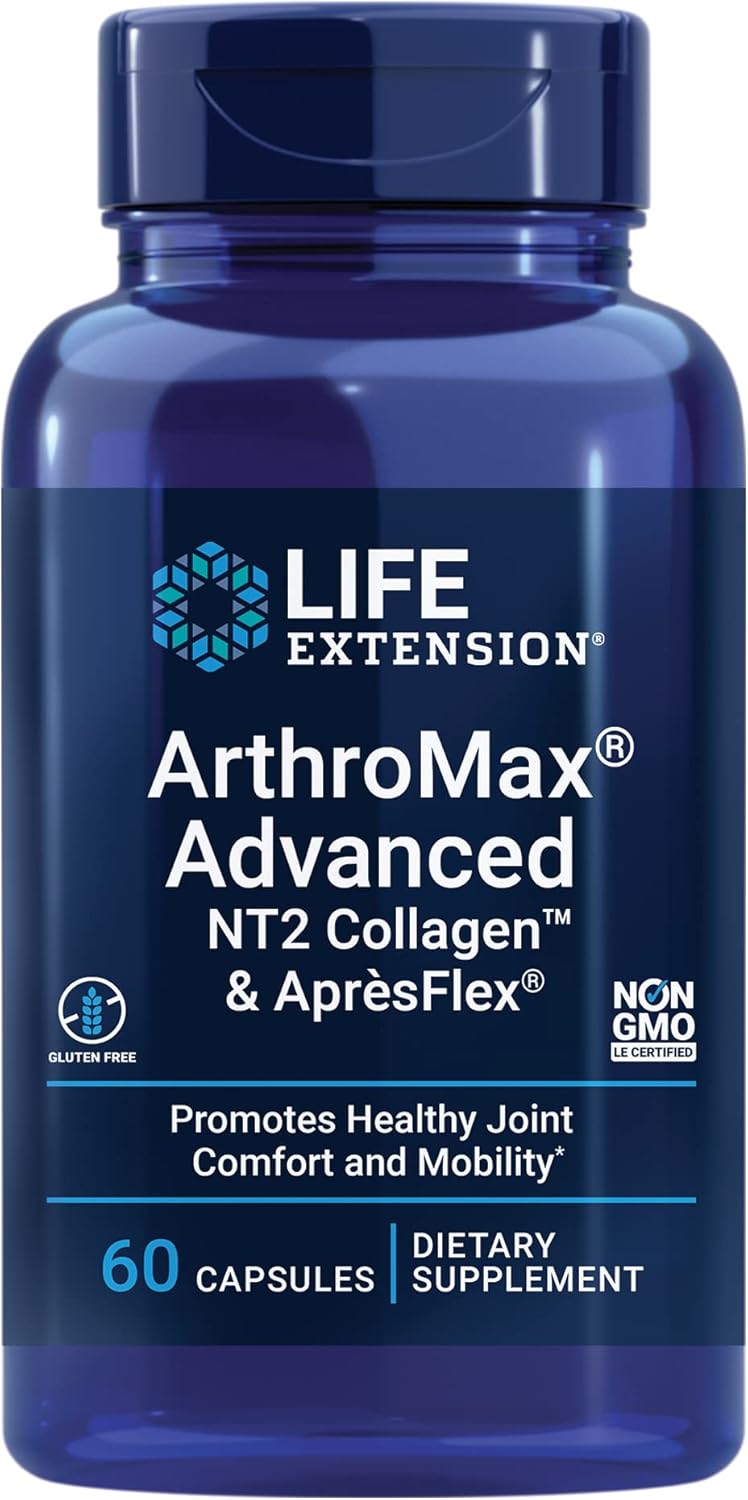 ArthroMax Advanced Joint Health Supplement with Collagen, Glucosamine, Curcumin & Turmeric - 60 Capsules & 30 Softgels