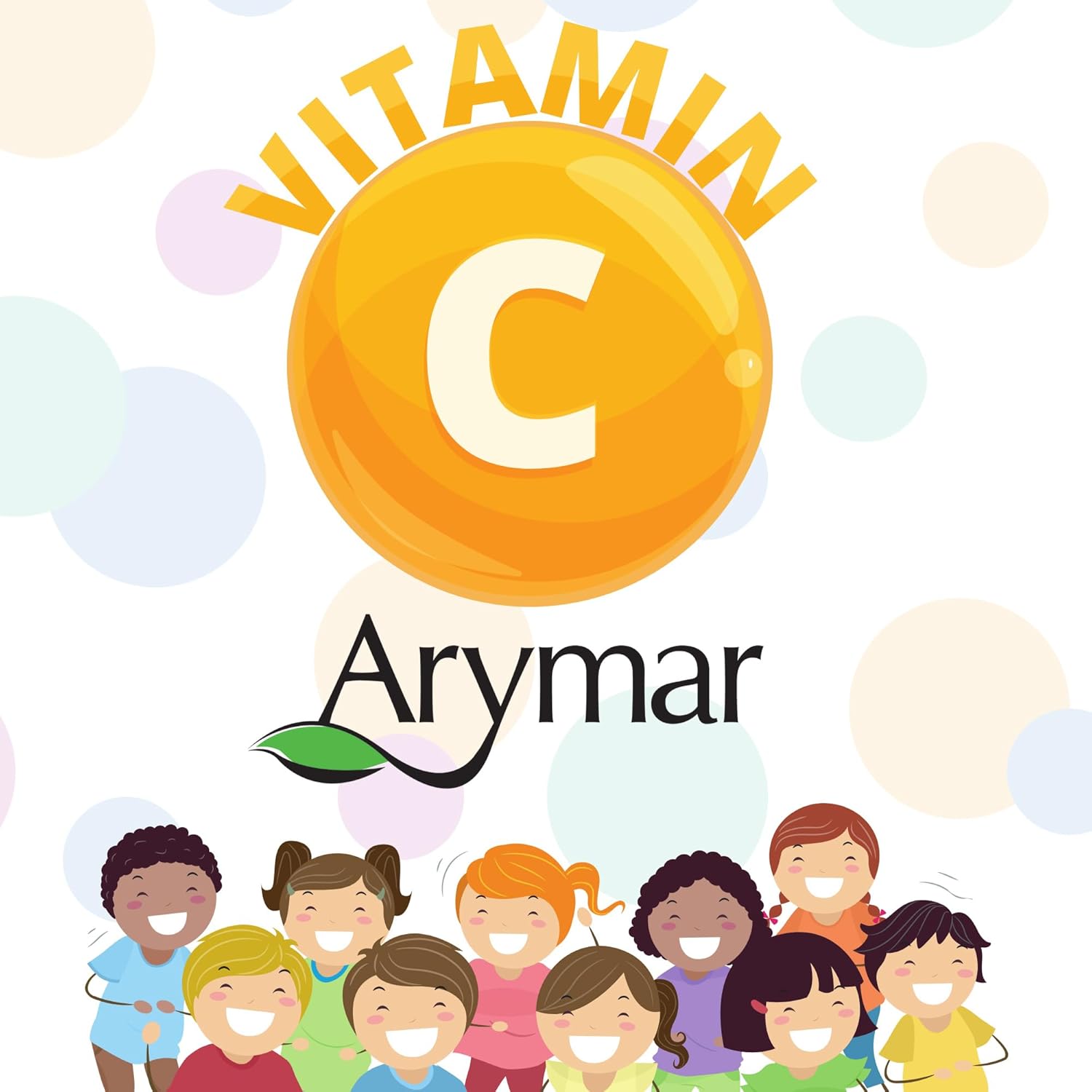 ARYMAR Children's Vitamin C Drops - Immune Support & Antioxidant - Orange Flavor - 2 Fl Oz/Pack of 1