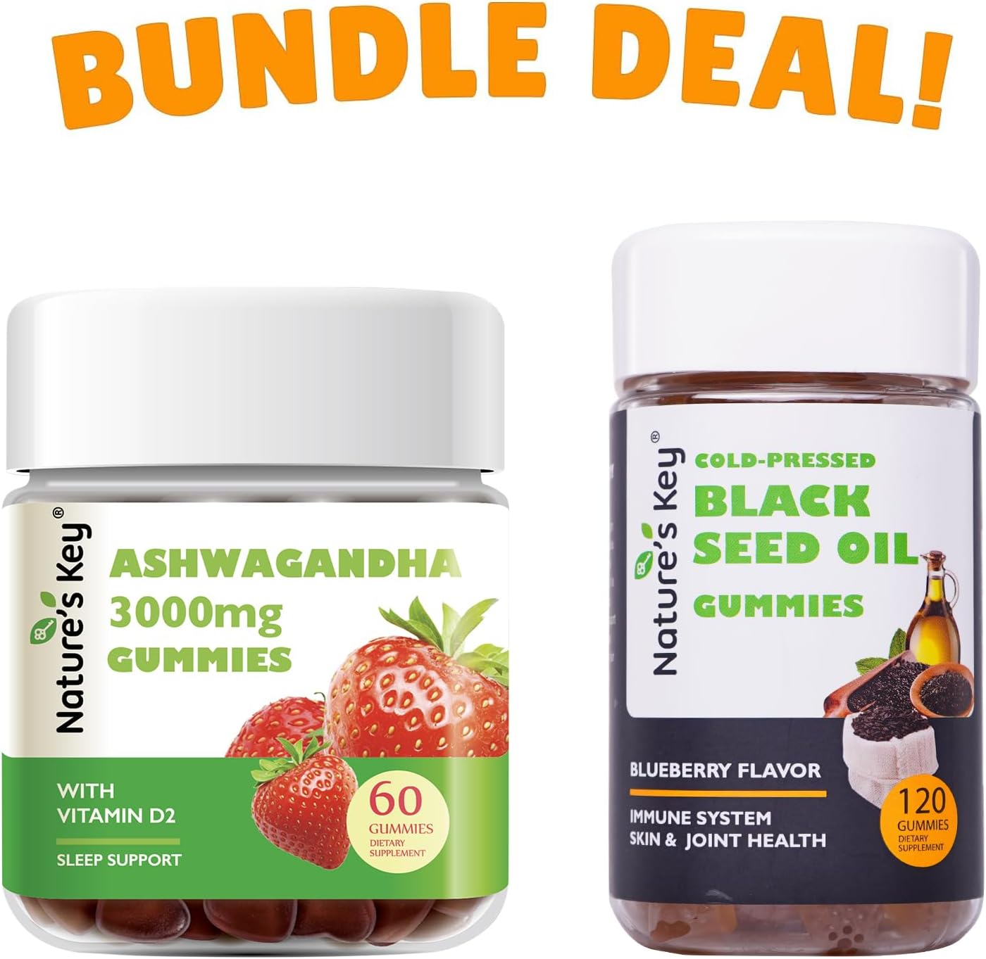 Ashwagandha and Black Seed Oil Gummies for Natural Wellness and Immune Support