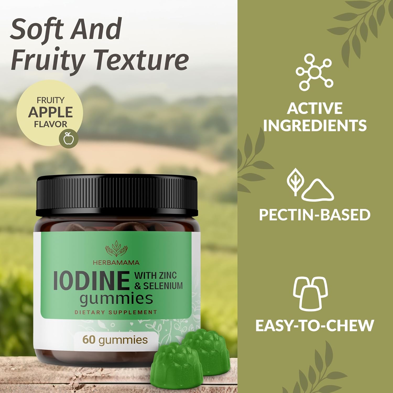 Ashwagandha and Iodine Supplement Bundle - 2000mg Ashwagandha Root with Potassium Iodine, Zinc, and Selenium Gummies - Vegan, Non-GMO - 2 Pack