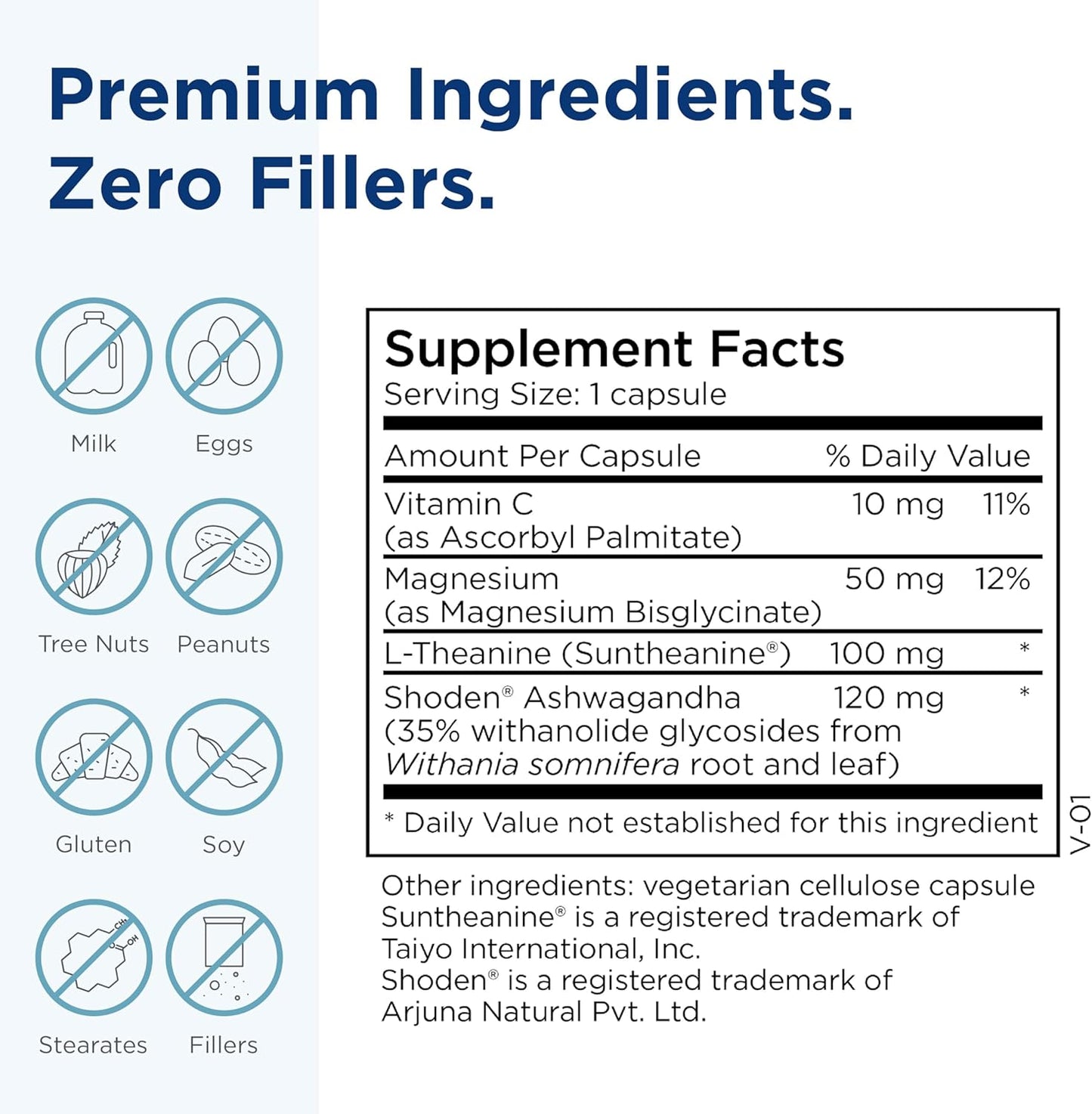 Ashwagandha Complex with Magnesium & L-Theanine for Brain Health and Calm - Supports Balance with L-Methylfolate - 60 Capsules