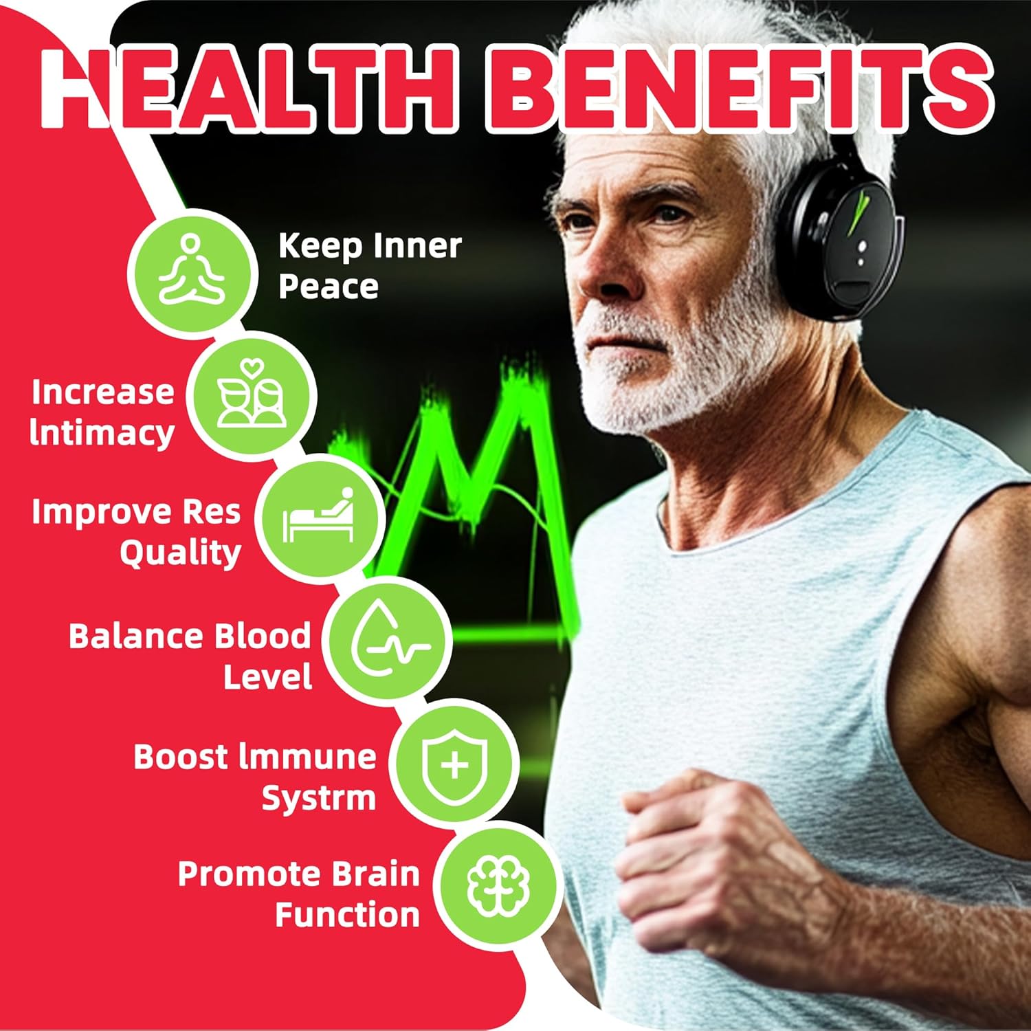 Ashwagandha Gummies for Stress Relief, Calm Mood & Cognitive Support - 60 Gummies for Men and Women