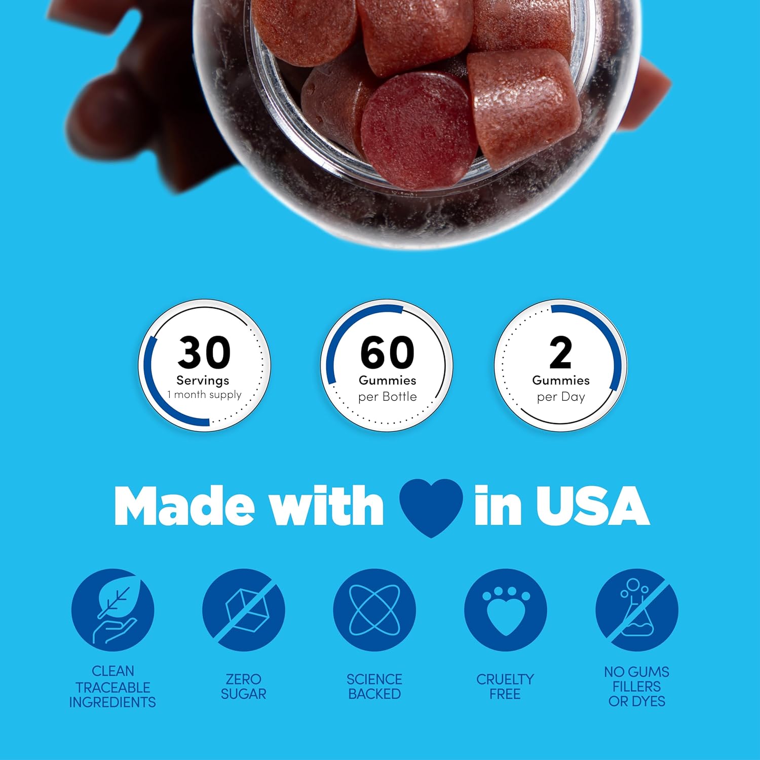 Ashwagandha Gummies with KSM-66 Root, L-Theanine, Vitamin D | Sugar-Free Immune Support & Stress Relief | Dietary Supplement