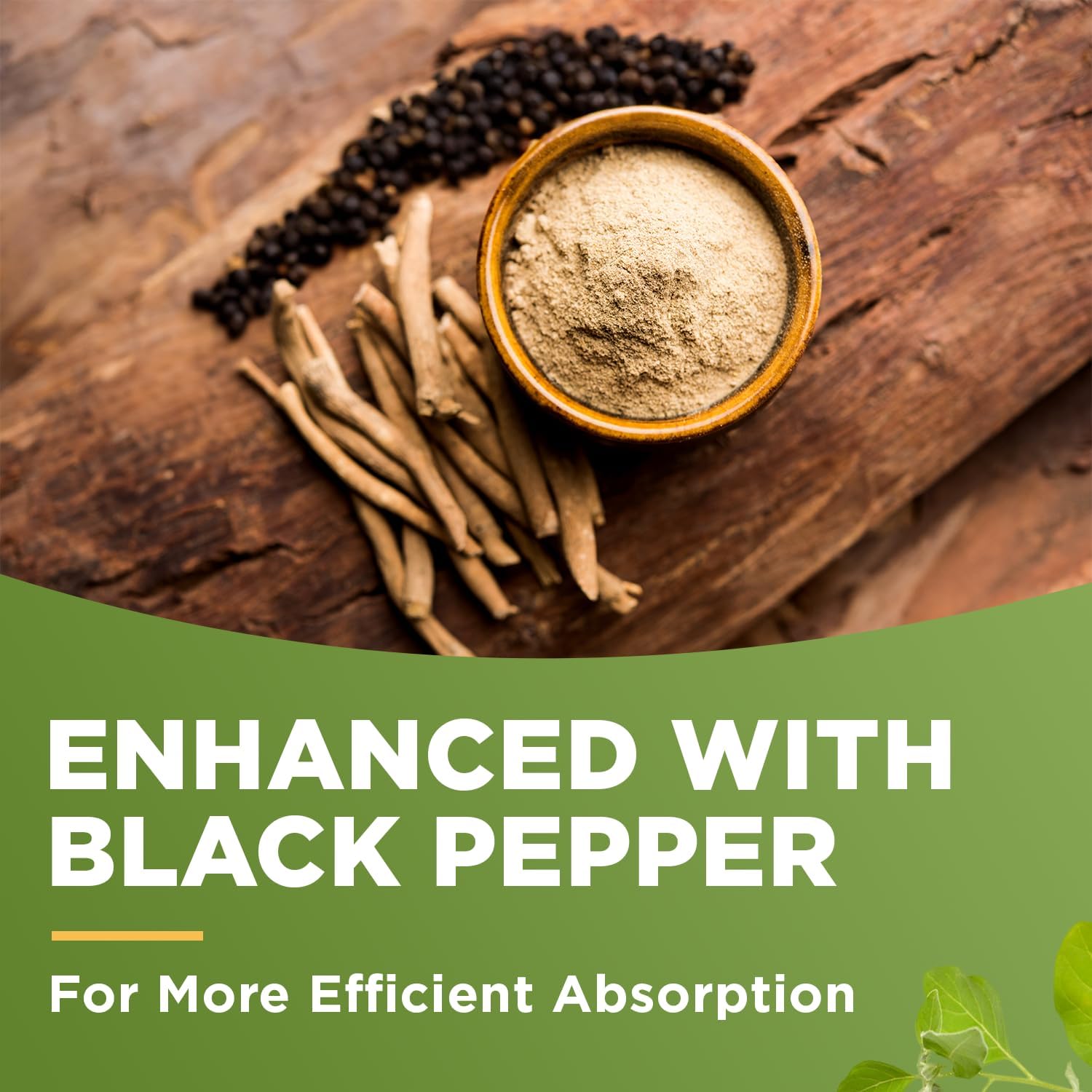 Ashwagandha KSM-66 Capsules for Occasional Stress Relief, Dietary Supplement, 1 Month Supply