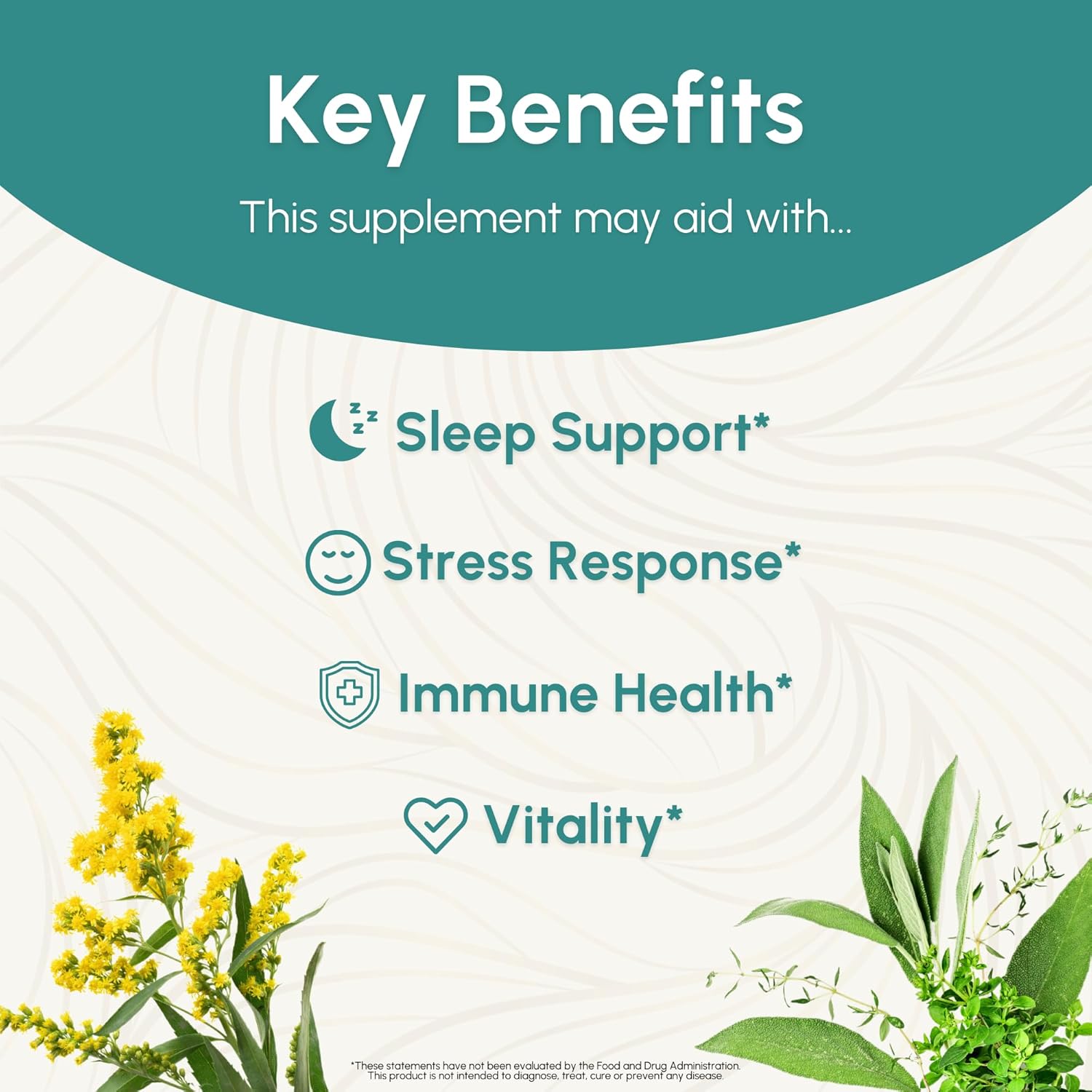 Ashwagandha Tincture with Lemon Balm - Boosts Vitality, Calms Mind, Immune Support - 2 Fl Oz