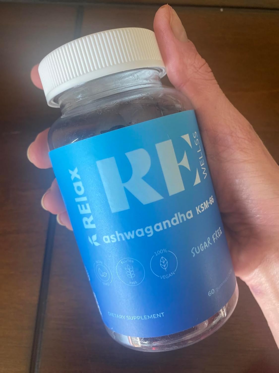 Ashwagandha & Vitamin D Gummies for Stress Support | 300mg KSM 66 Ashwagandha | L-Theanine Lemon Balm | Non-GMO Gluten & Gelatin Free | 2 Pack