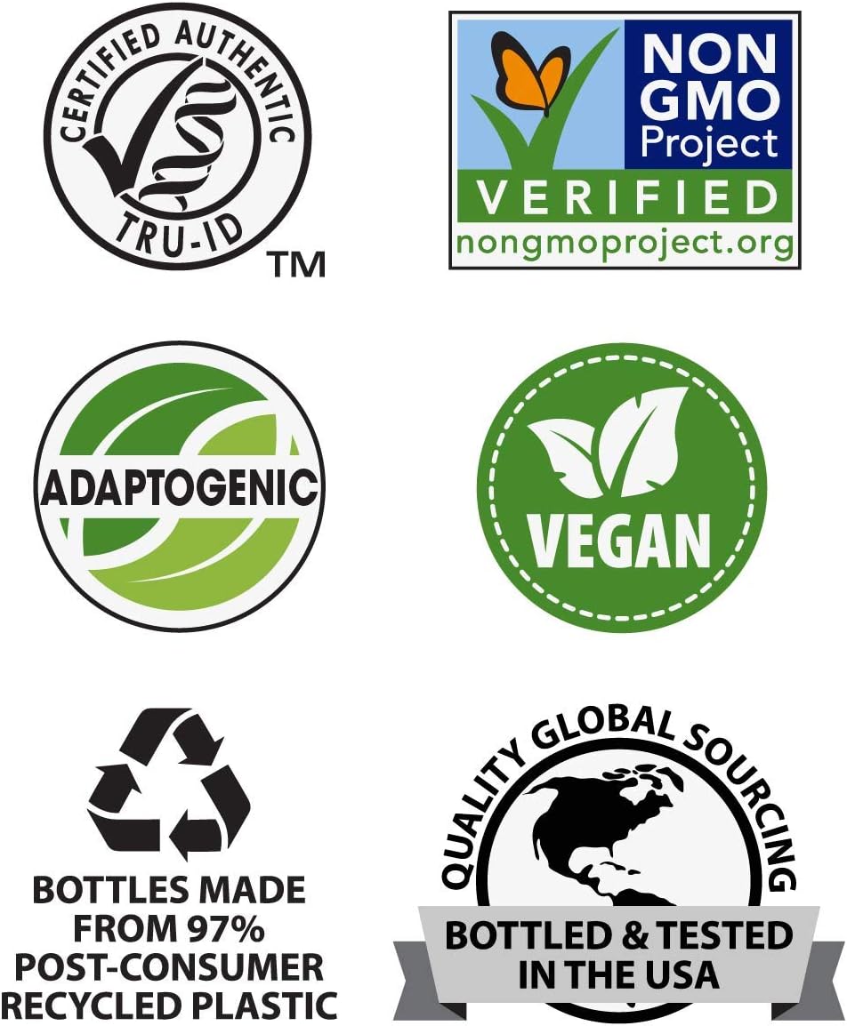 Asian Ginseng Capsules - Fight Fatigue with 1,120mg Per Serving - Non-GMO, Vegan - 100 Capsules