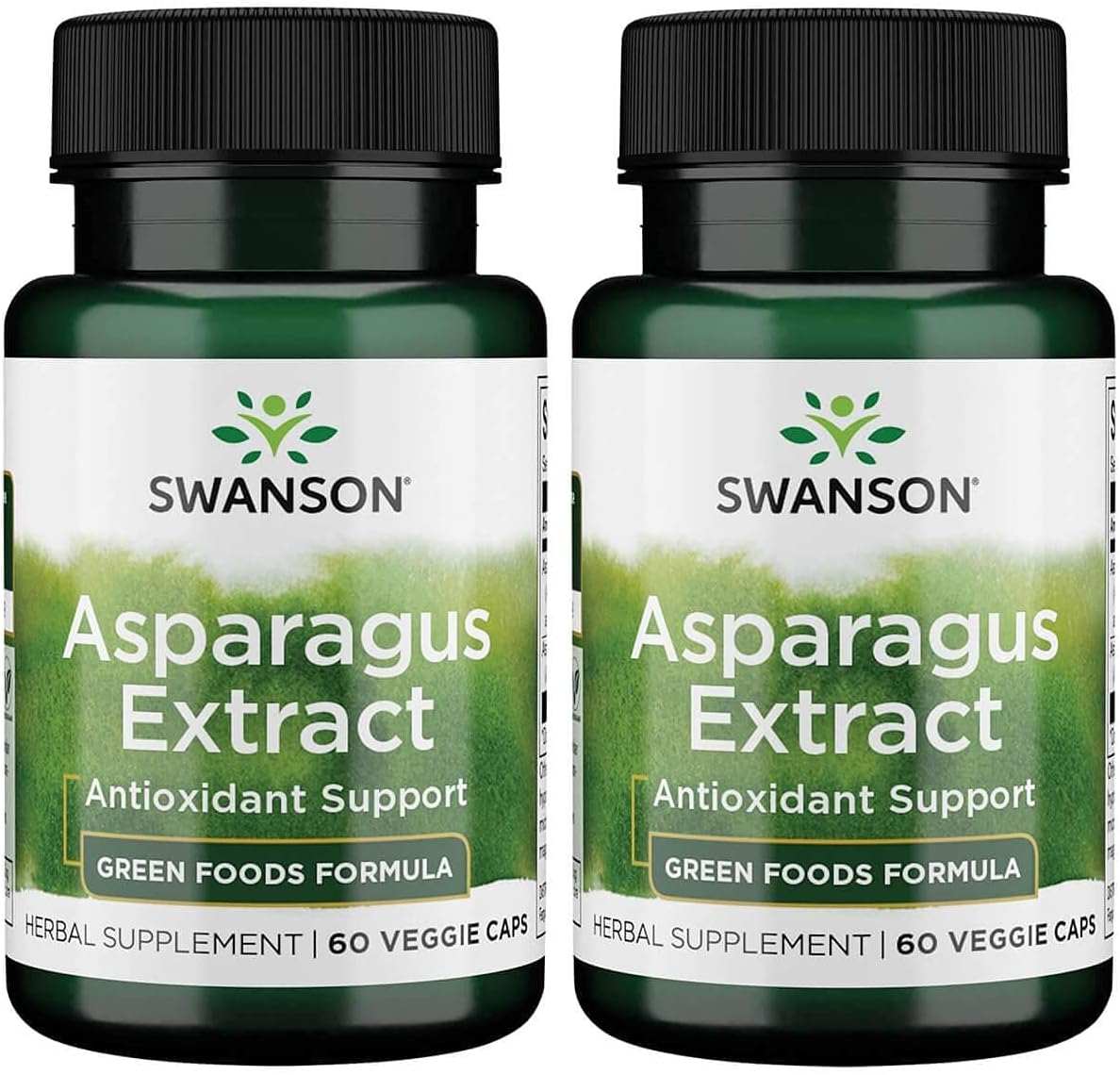 Asparagus Extract Capsules - Natural Herbal Supplement for Fluid Balance & Wellness Support - Rich in Vitamins A, C, K - 2 Pack of 60 Capsules, 400mg