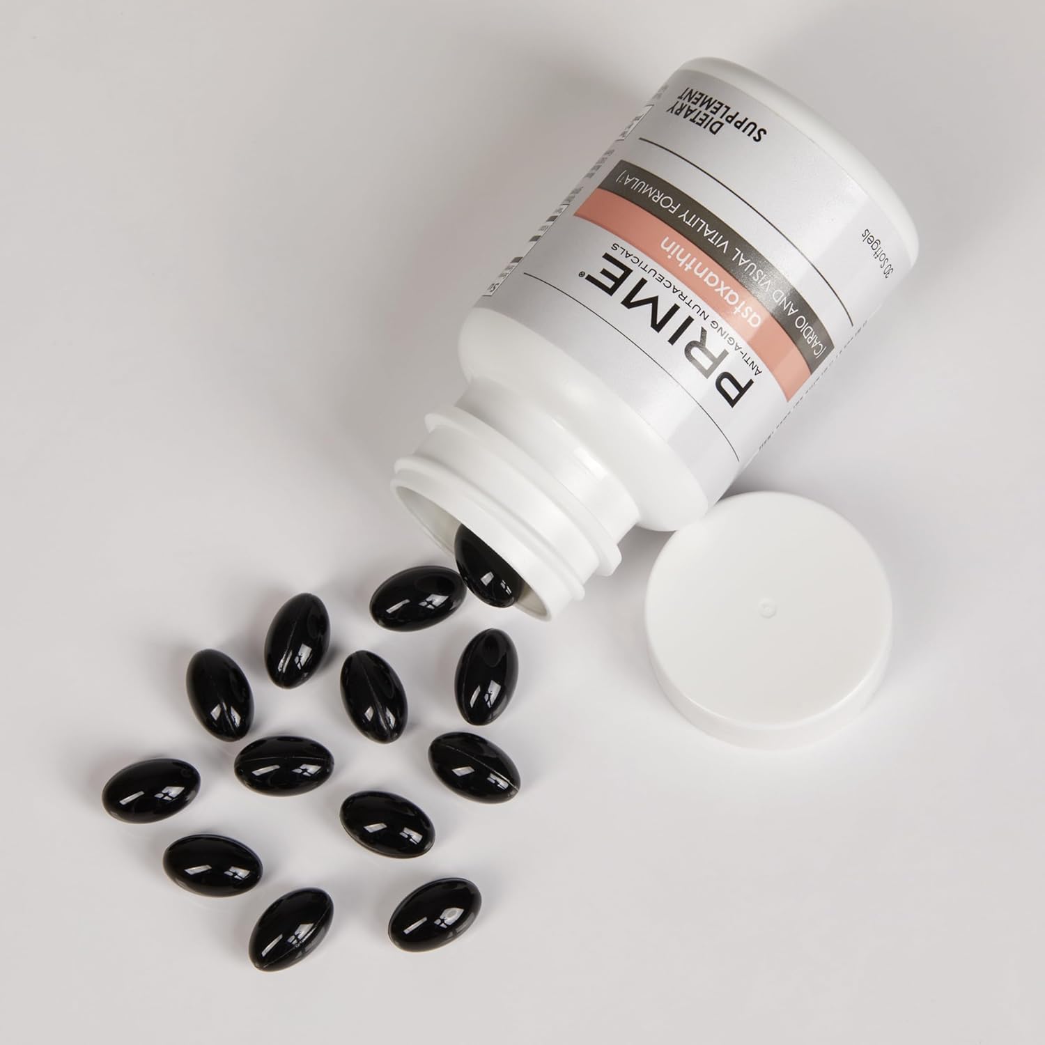 Astaxanthin Cardio and Visual Vitality Formula - Anti-Aging Nutraceuticals for Optimal Cardiovascular Health - 30 Soft Gels