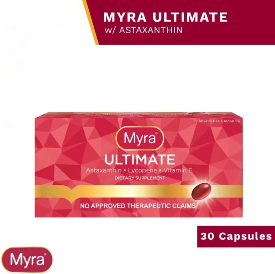 Astaxanthin, Lycopene, and Vitamin E Softgel Capsules - 30 Count