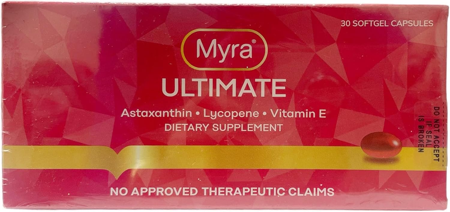 Astaxanthin, Lycopene, and Vitamin E Softgel Capsules - 30 Count