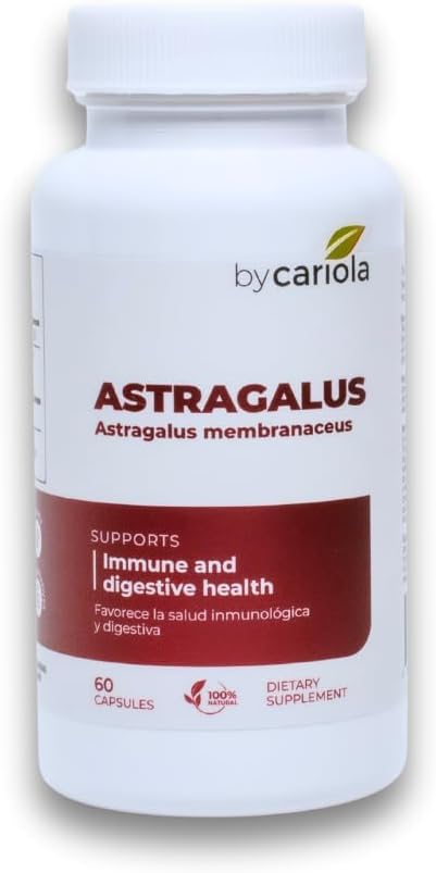Astragalus Capsules for Immune & Digestive Support - Boost Energy with Natural Formula - Astragalus membranaceus - 60 Count