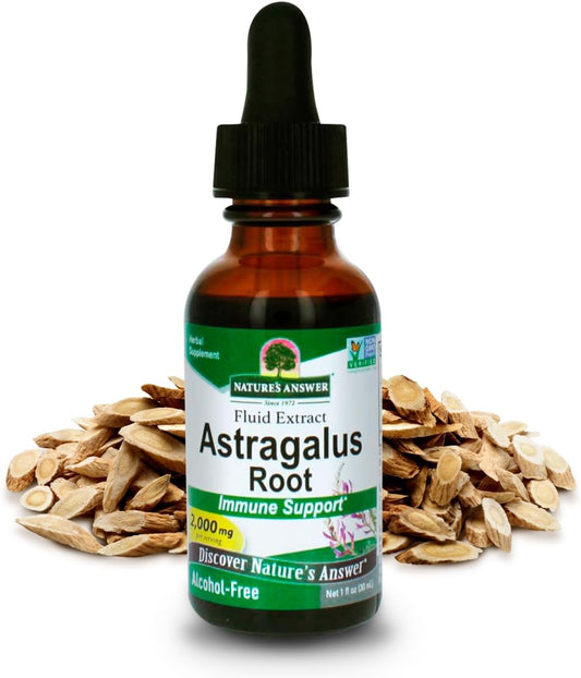 Astragalus Root Extract 1oz | Supports Wellbeing | Super Concentrated 2000mg | Alcohol-Free, Gluten-Free, Kosher Certified | No Preservatives | Single Count