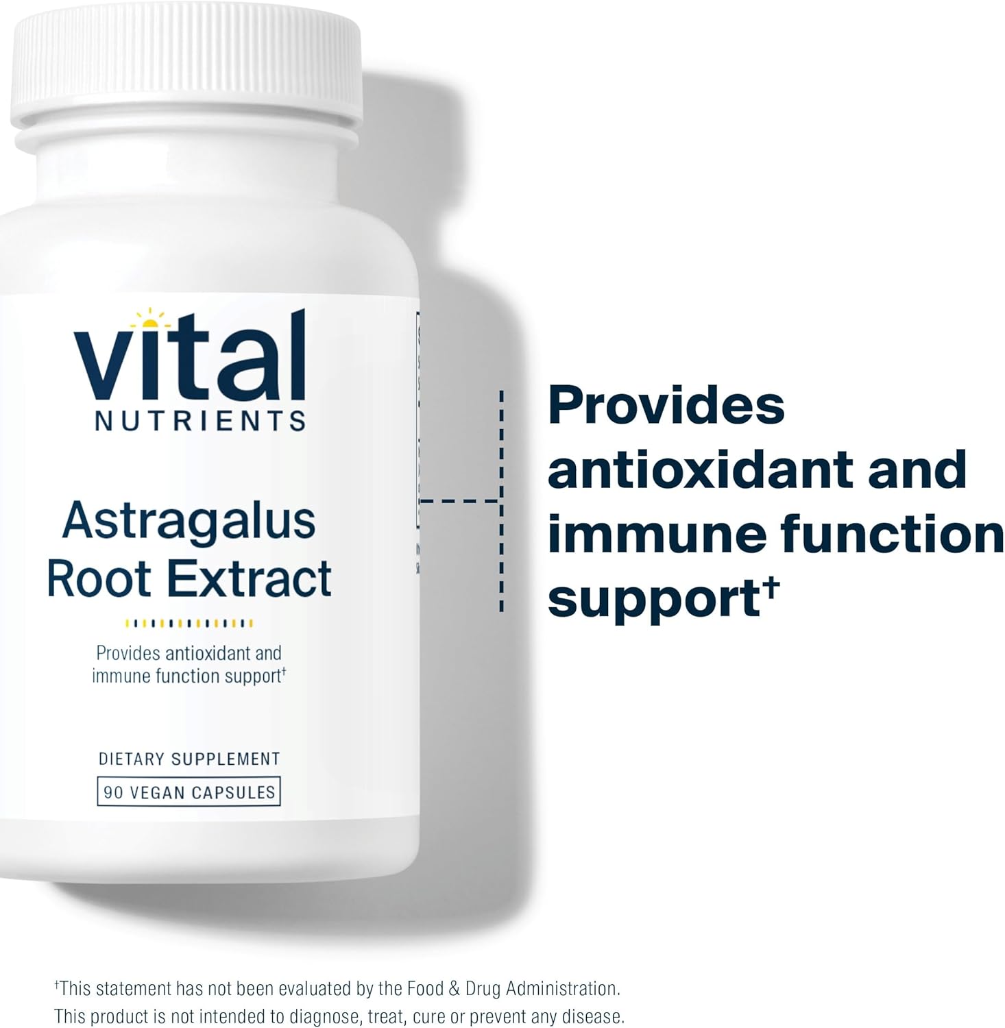 Astragalus Root Extract Capsules - Vegan Herbal Immune Support - 90 Vegetarian Capsules - 300mg