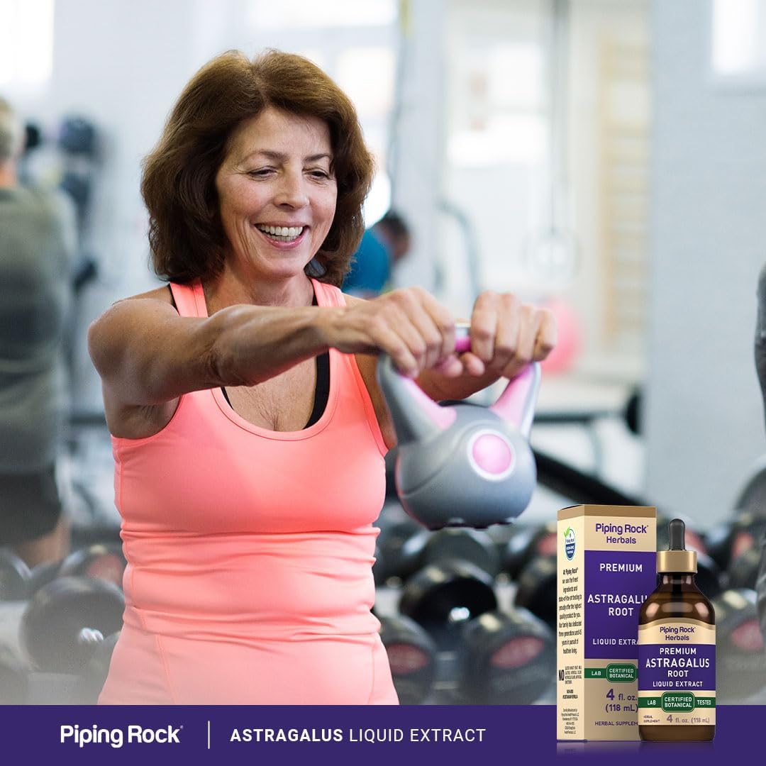 Astragalus Root Extract Tincture - 4 fl oz, Certified Botanical, Vegetarian, Non-GMO, Gluten Free