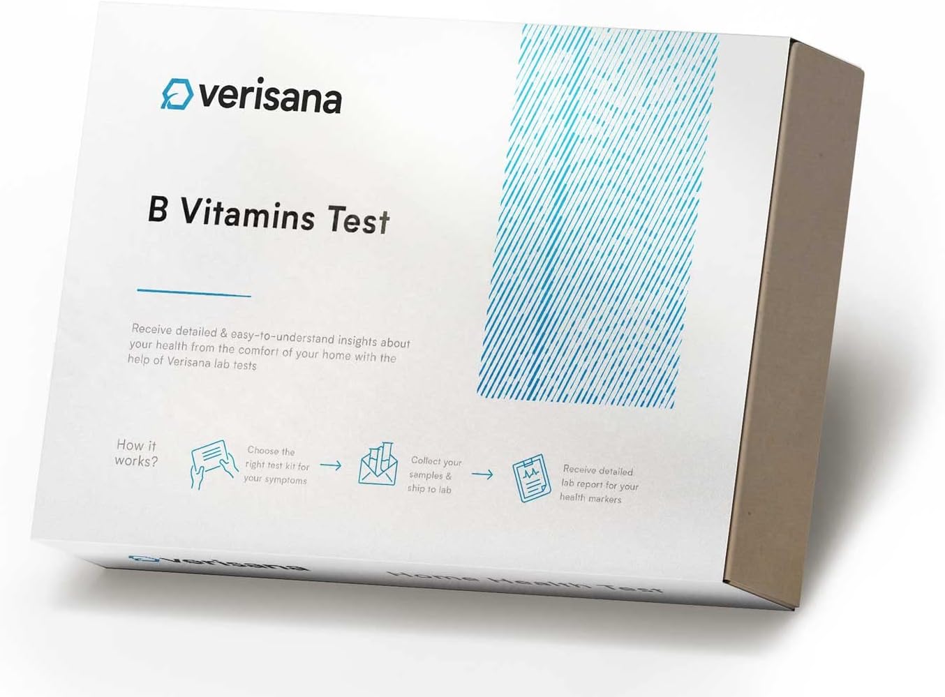 At-Home B Vitamins Test Kit for Easy Vitamin B9 and B12 Monitoring – Analyzed by CLIA-Certified Lab