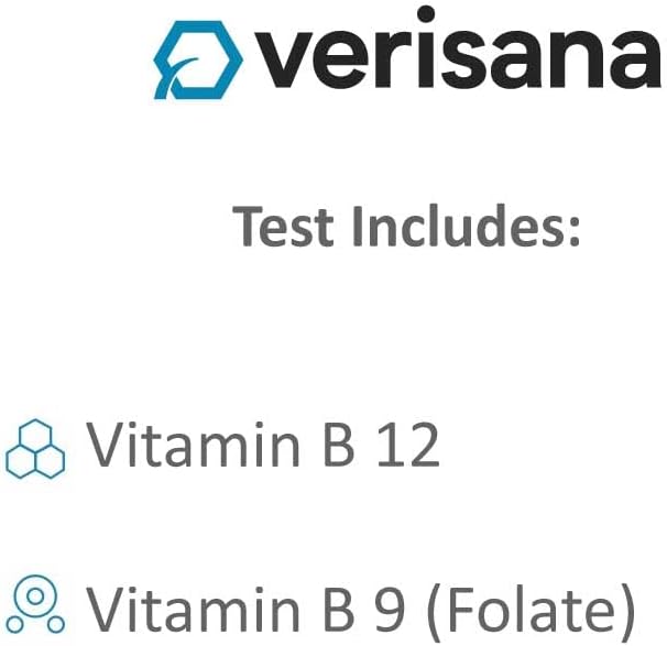 At-Home B Vitamins Test Kit for Easy Vitamin B9 and B12 Monitoring – Analyzed by CLIA-Certified Lab
