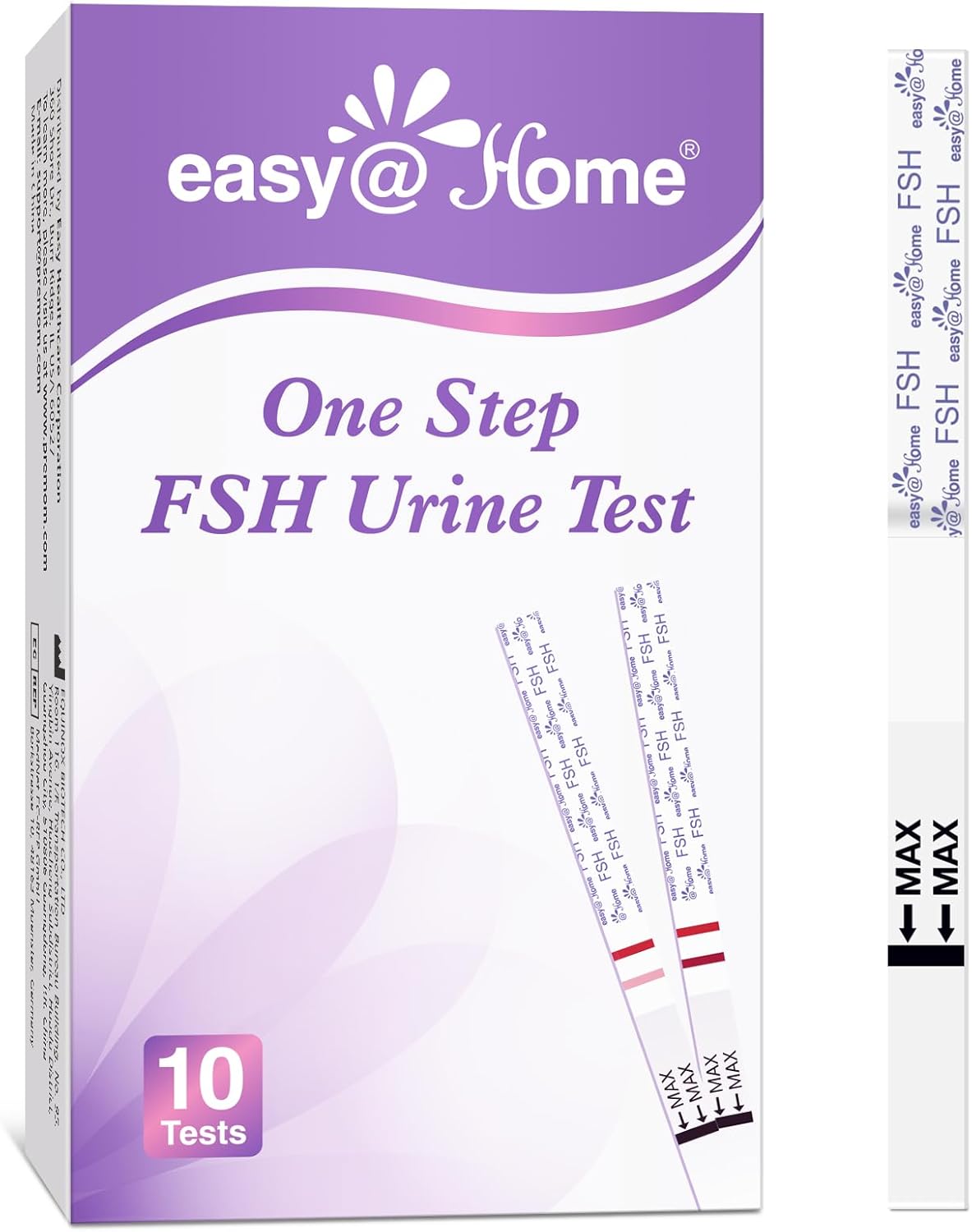 At-Home FSH Menopause Test Kit: 10 Test Strips for Monitoring Ovarian Reserve and Conception Timing