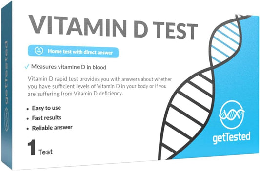 At-Home Rapid Vitamin D Test Kit - Self Testing for Vitamin D Levels (1 Test)