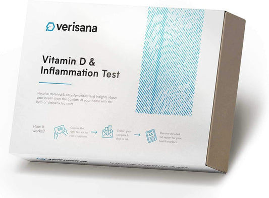 At-Home Vitamin D and Inflammation Test Kit by Verisana Lab - Check Your Vitamin D and CRP Levels with Ease