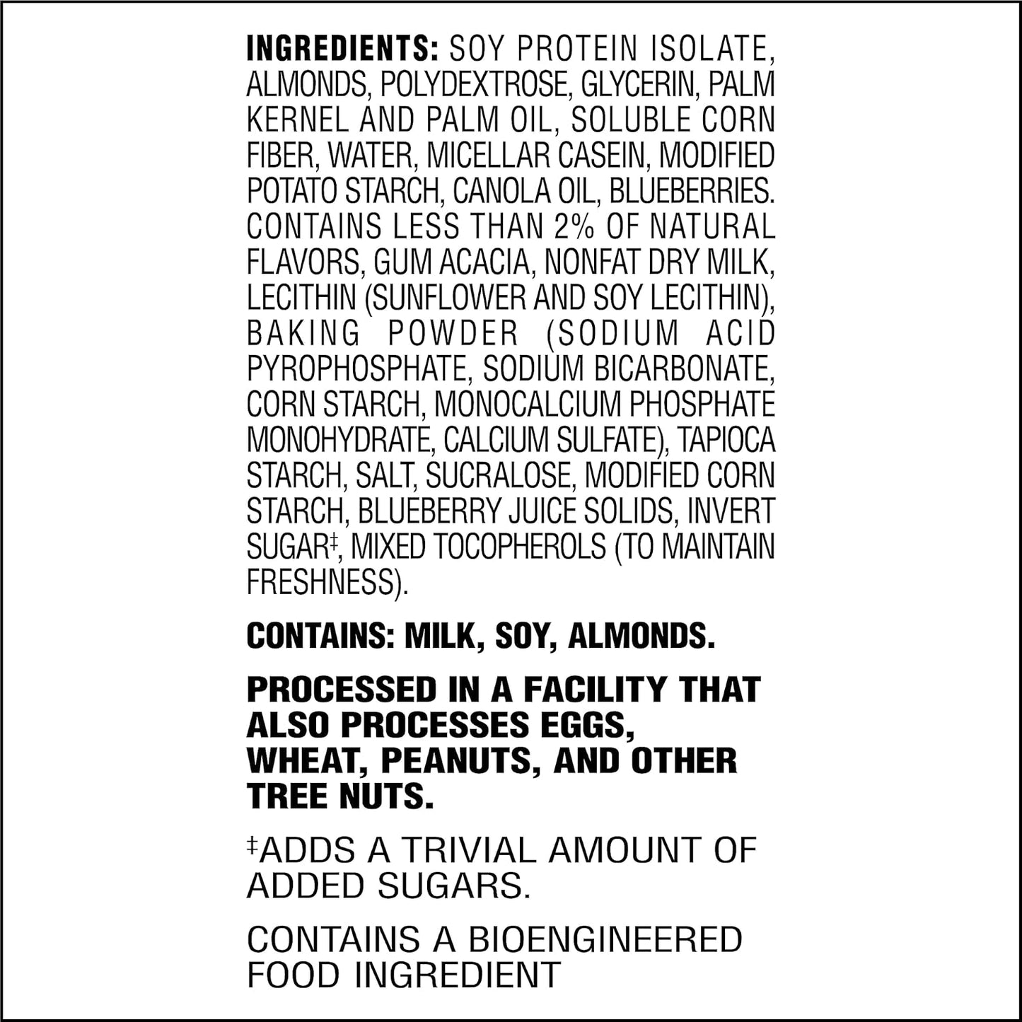 Atkins Blueberry Soft Baked Energy Bars - 15g Protein, 2g Sugar, High Fiber, Low Carb - 20 Bars