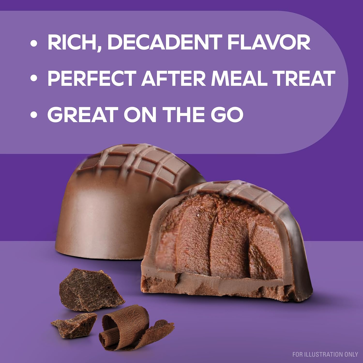 Atkins Endulge Milk Chocolate Truffles - Low Sugar, Low Carb, Keto Friendly - 6 Packs of 12 Truffles