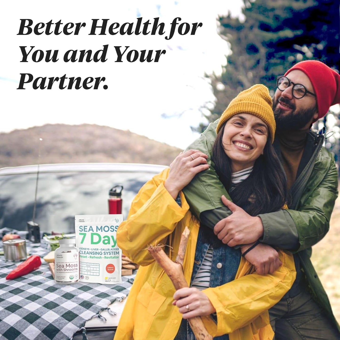 Atlantic Naturals Sea Moss Superfood Bundle with Shrooms Gummies & 7-Day Cleanse - Defense, Focus & Detox Support - BoostGo Australia