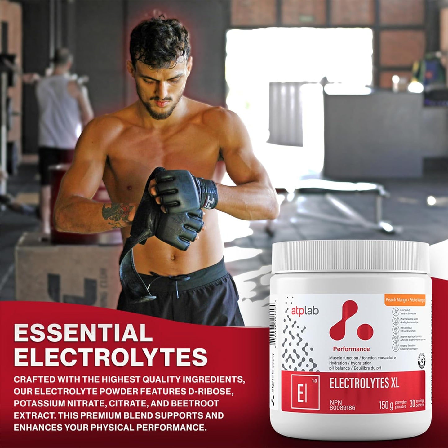 ATP LAB Electrolytes XL 150g - Enhance Performance, Support Muscle Function, Hydration, and pH Balance